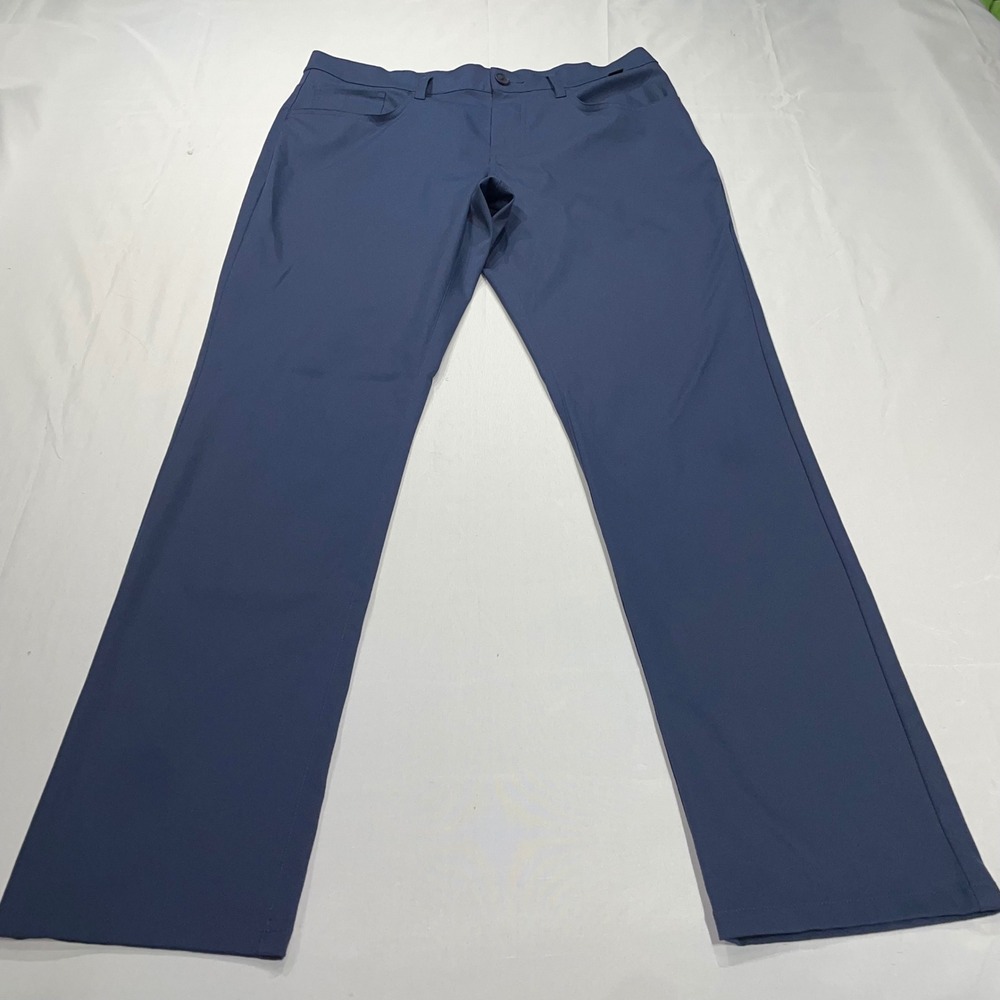 Travis Mathew Mens Navy Blue Golf Pants Lightweight Stretch Trousers Size 36x31